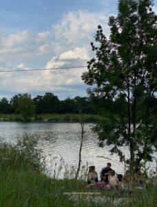 Danube Island swimming and sunbathing