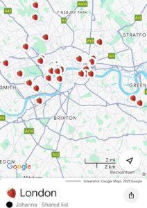 London travel tips, google maps